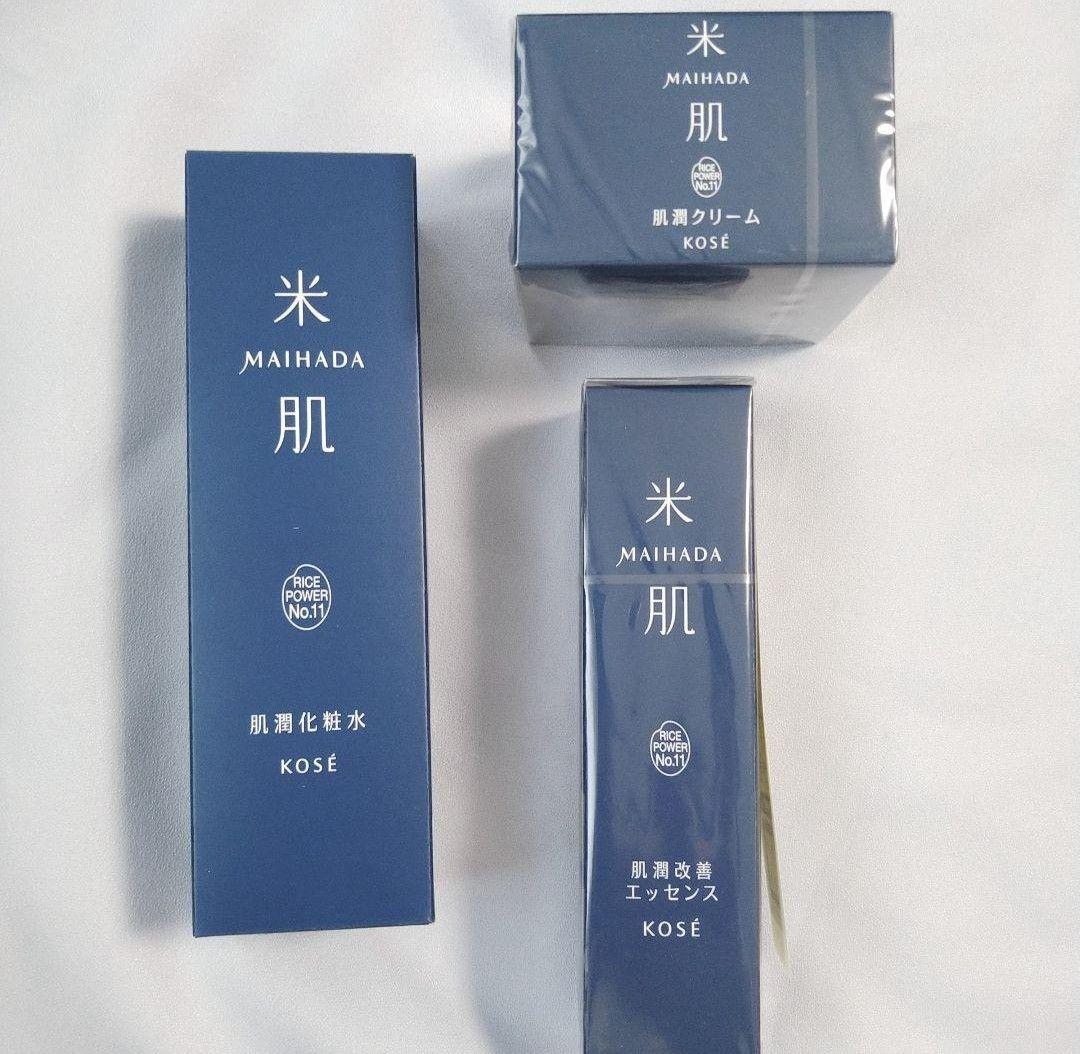 KOSE 米肌　肌潤　化粧水　クリーム　エッセンス3点セット