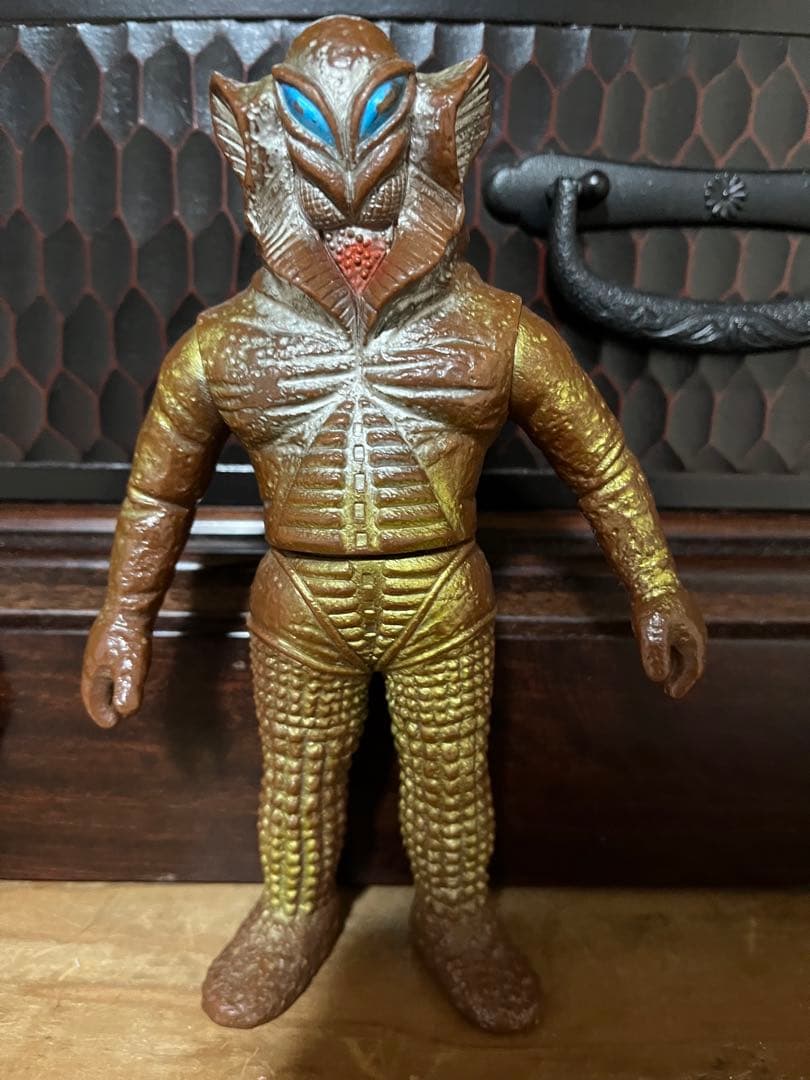 ポピー　キングザウルス シリーズ　ソフビ　メフィラス星人【金色バージョン】当時物