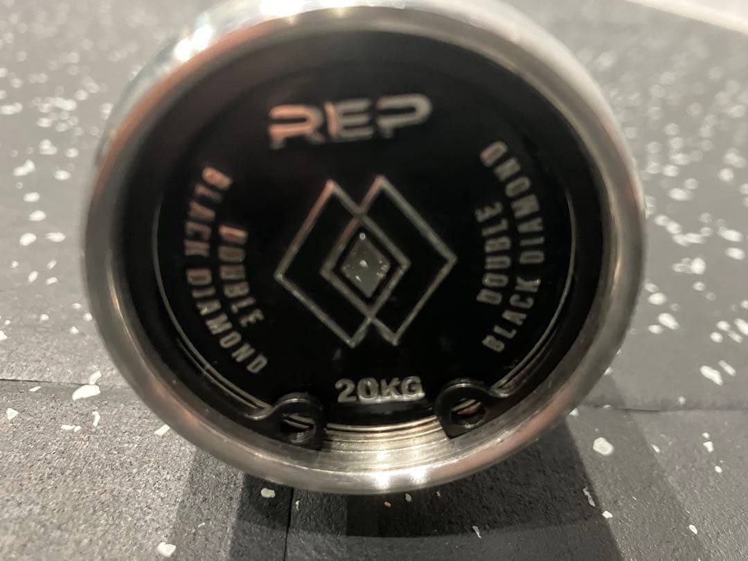 REP 20kg ダブルブラックダイヤモンドパワーバー バーベルシャフト ダブルブラックダイアモンドパワーバー | REP Fitness｜ウチノジム