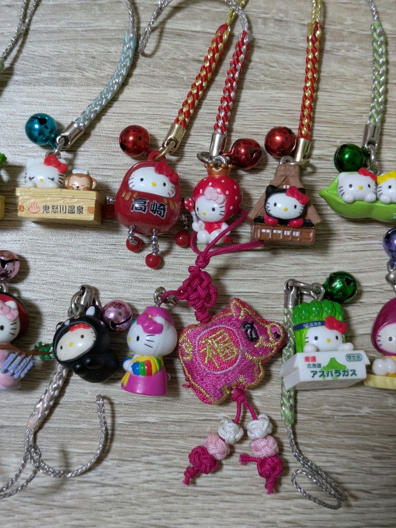 ハローキティ ご当地キティ根付けストラップ 20個 - メルカリ