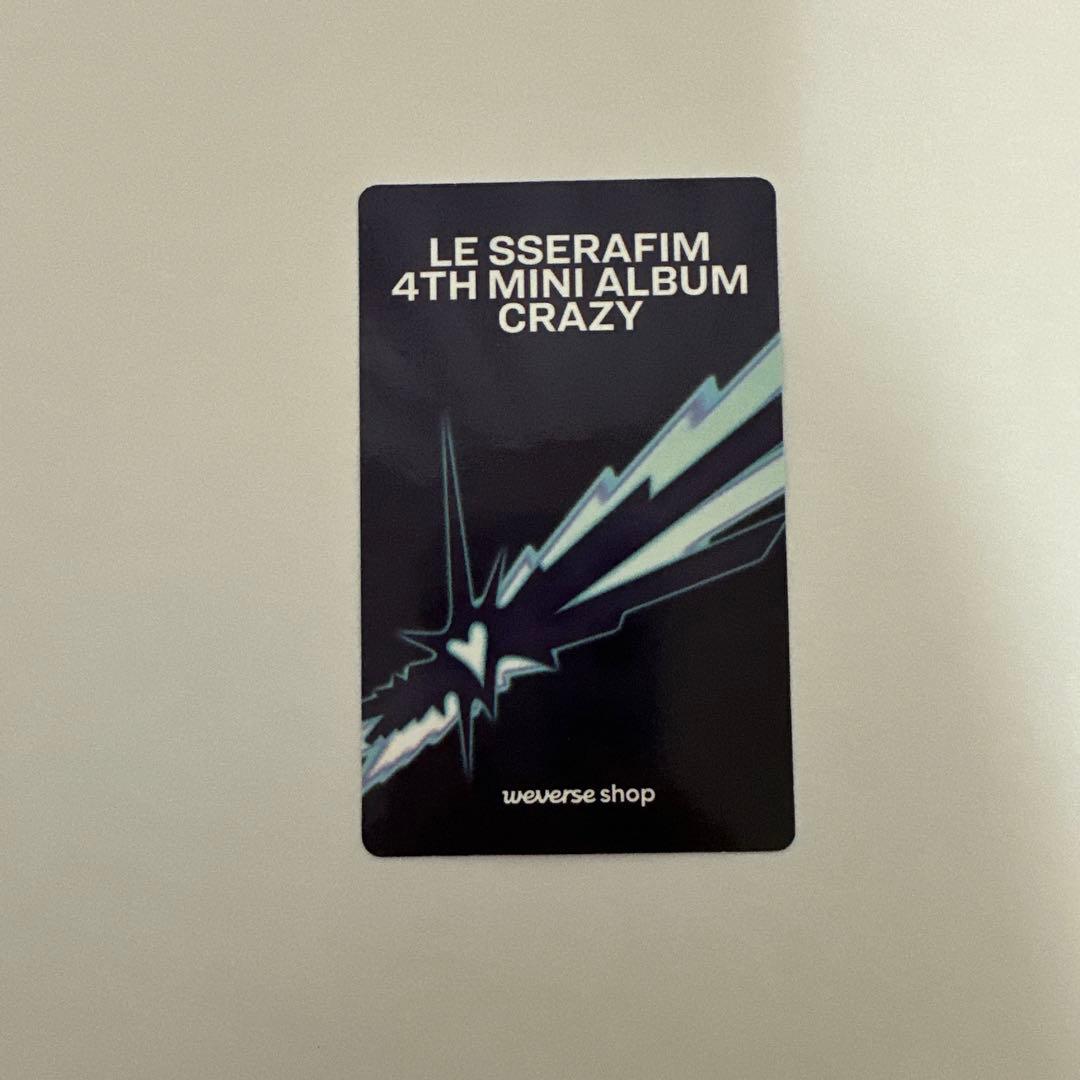 lesserafim ウンチェ CRAZY トレカ Weverse - メルカリ