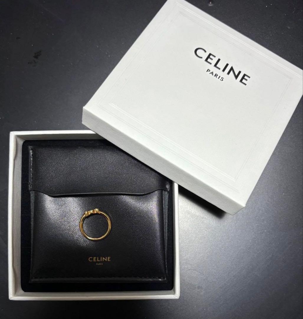 CELINE トリオンフ　アシンメトリック　リング 52