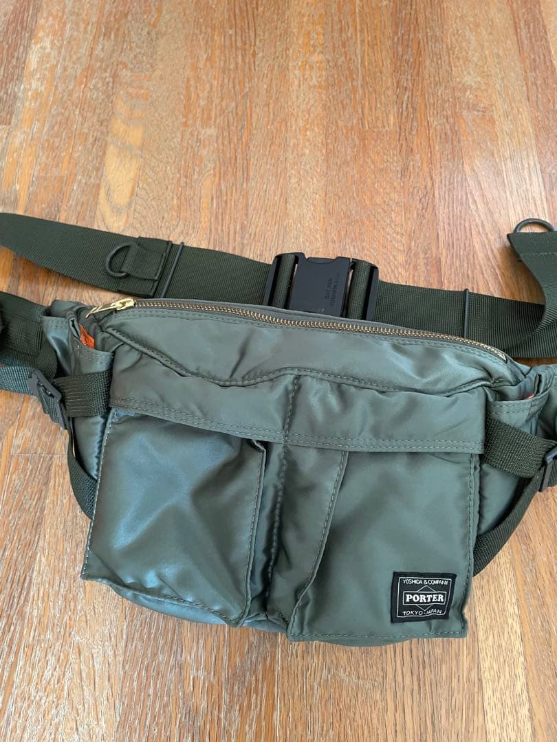 ポーター PORTER タンカー　ショルダーボディ　バッグ　セージグリーン