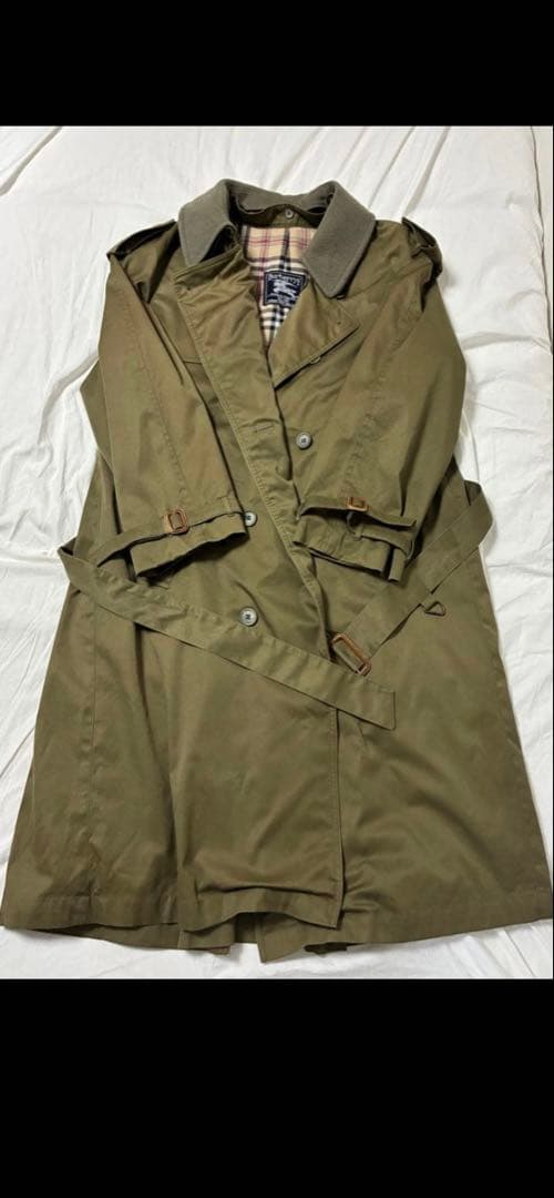 ヴィンテージバーバリー　トレンチコート　カーキ BURBERRY - 極美品 Vintage バーバリー Burberrys コート トレンチ