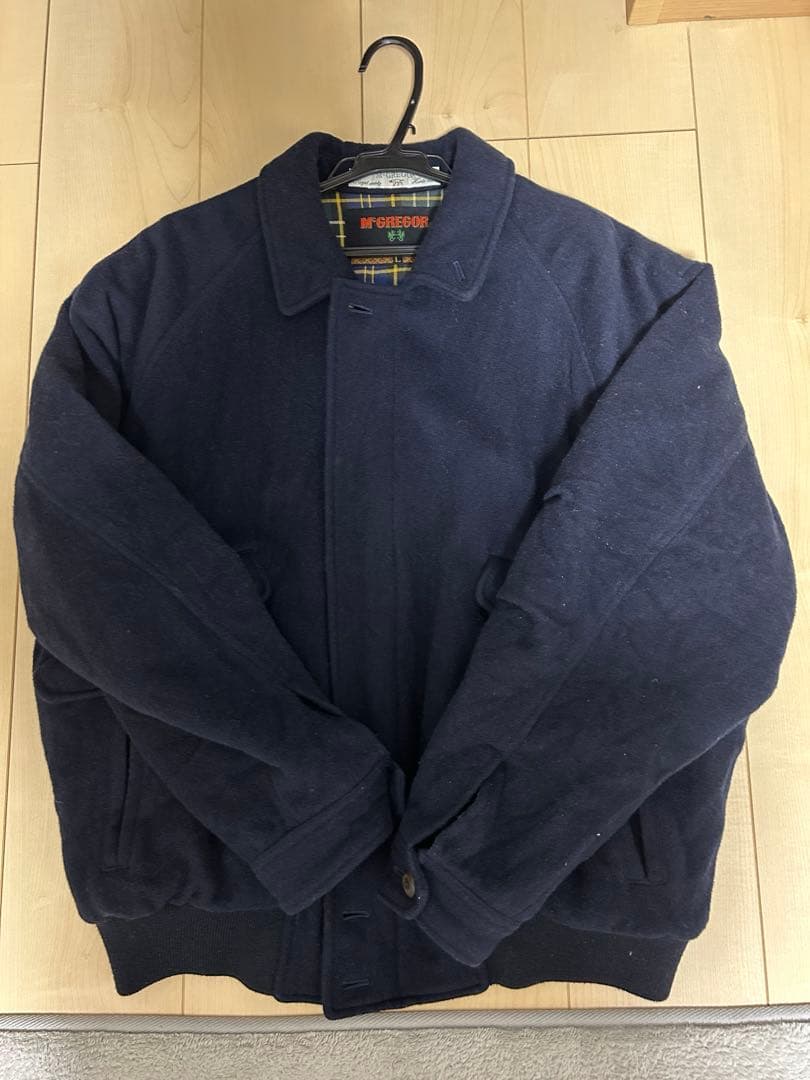 90s McGREGOR 短丈 ウール ハリントンジャケット スイングトップ L