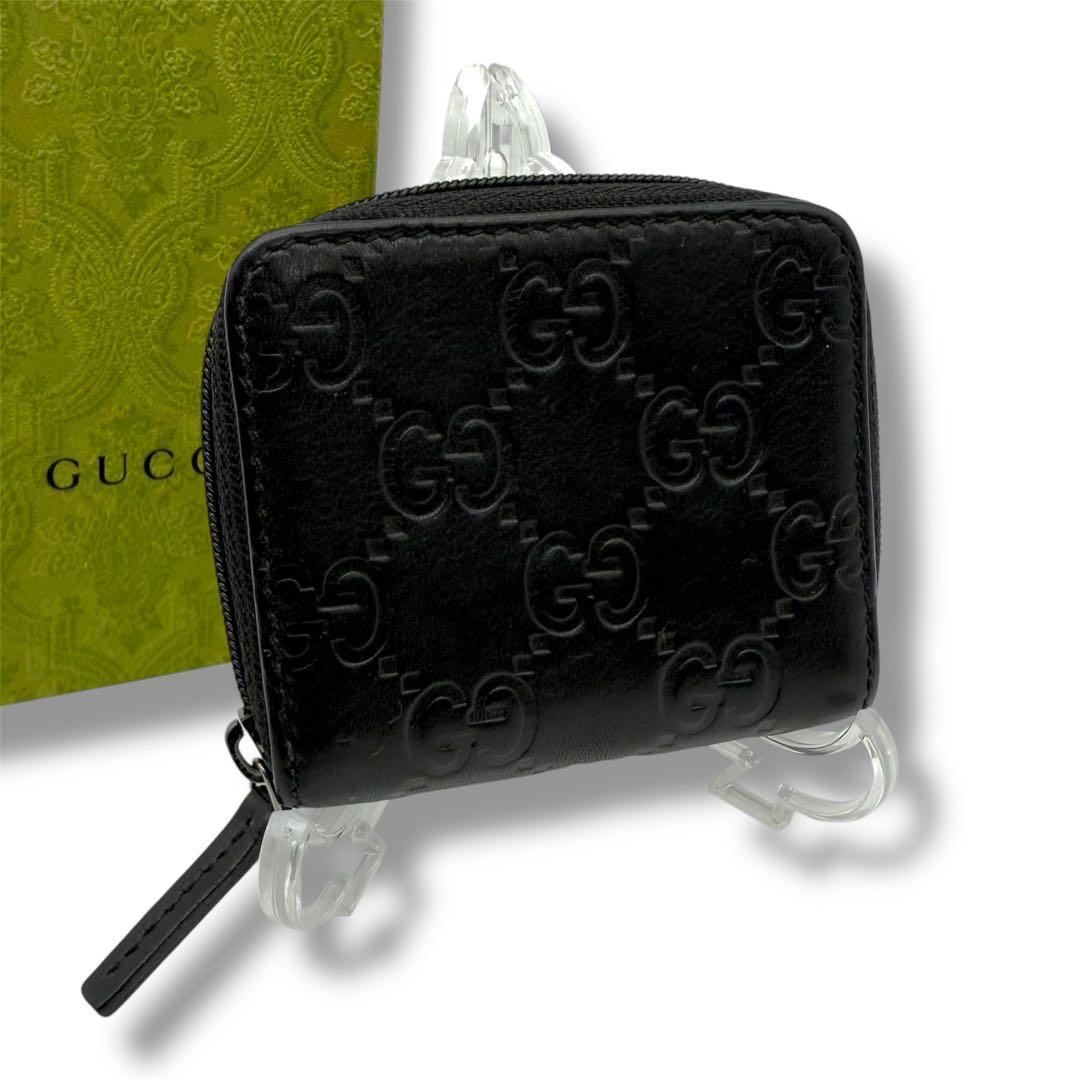 美品　グッチ 小銭入れ ケース GG シマレザー ラウンドジップ　黒 楽天市場】グッチ シマ（メンズコインケース｜財布・ケース）：バッグ