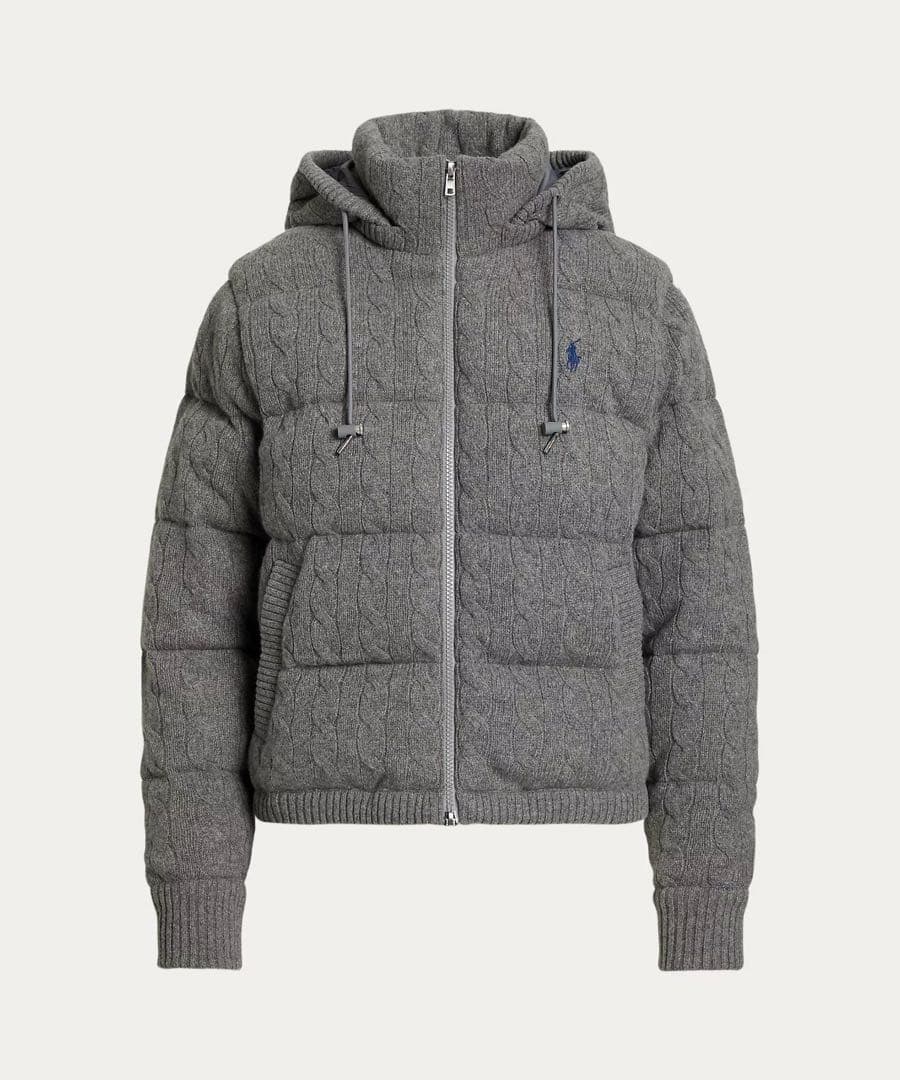 値下げ!美品ポロ ラルフローレン ケーブルダウン 定価10万越