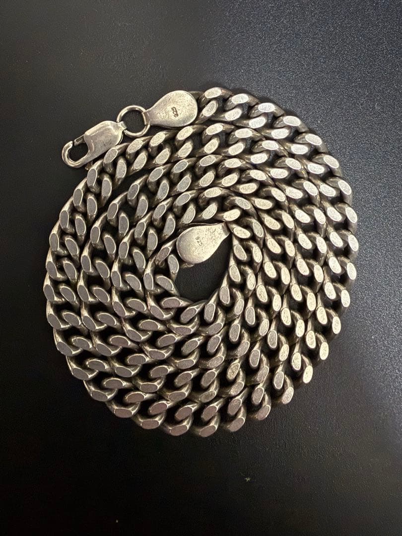 【喜平】 シルバー925 ネックレス 2面シングル 53g 50cm 6mm