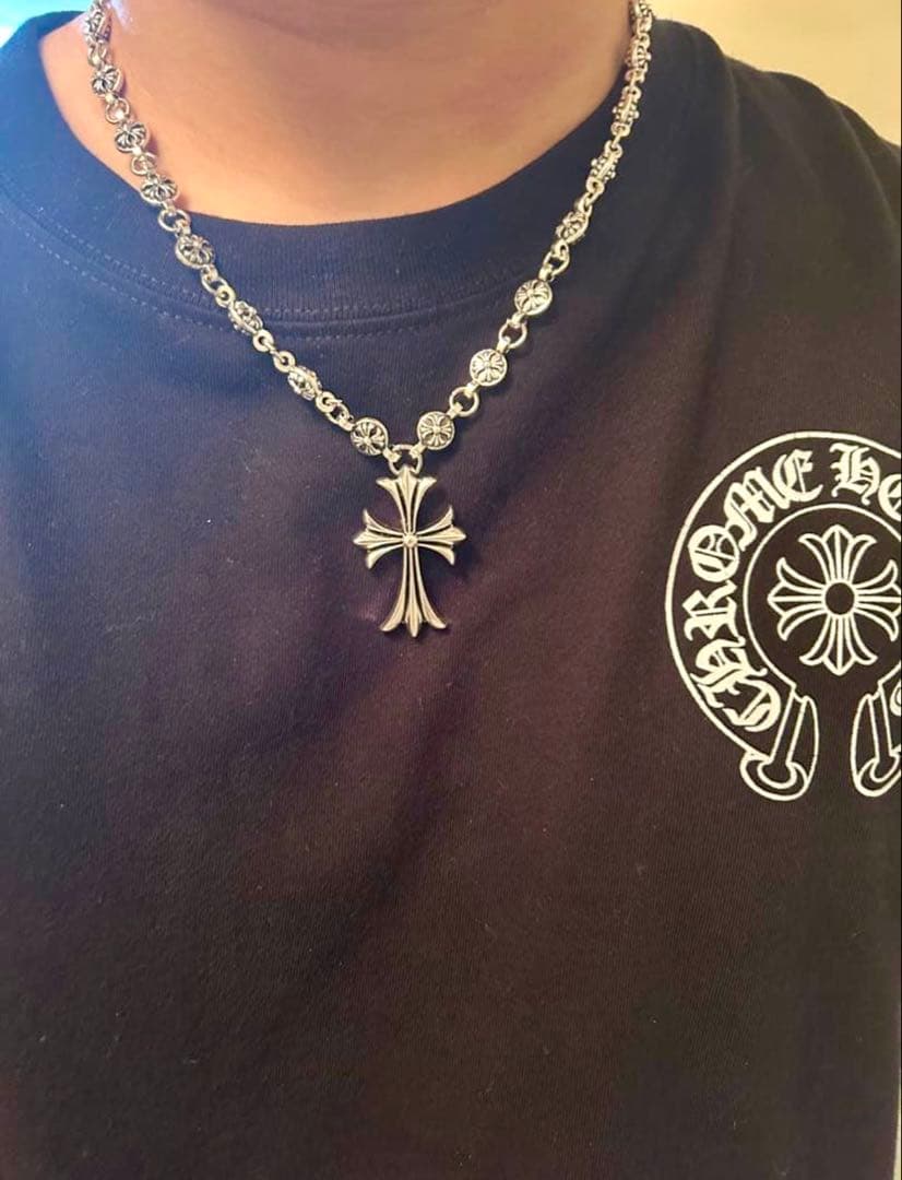 美品　Chrome Heartsシルバー ネックレス CHROME HEARTS ペーパーチェーン ネックレス 20インチ シルバー 925
