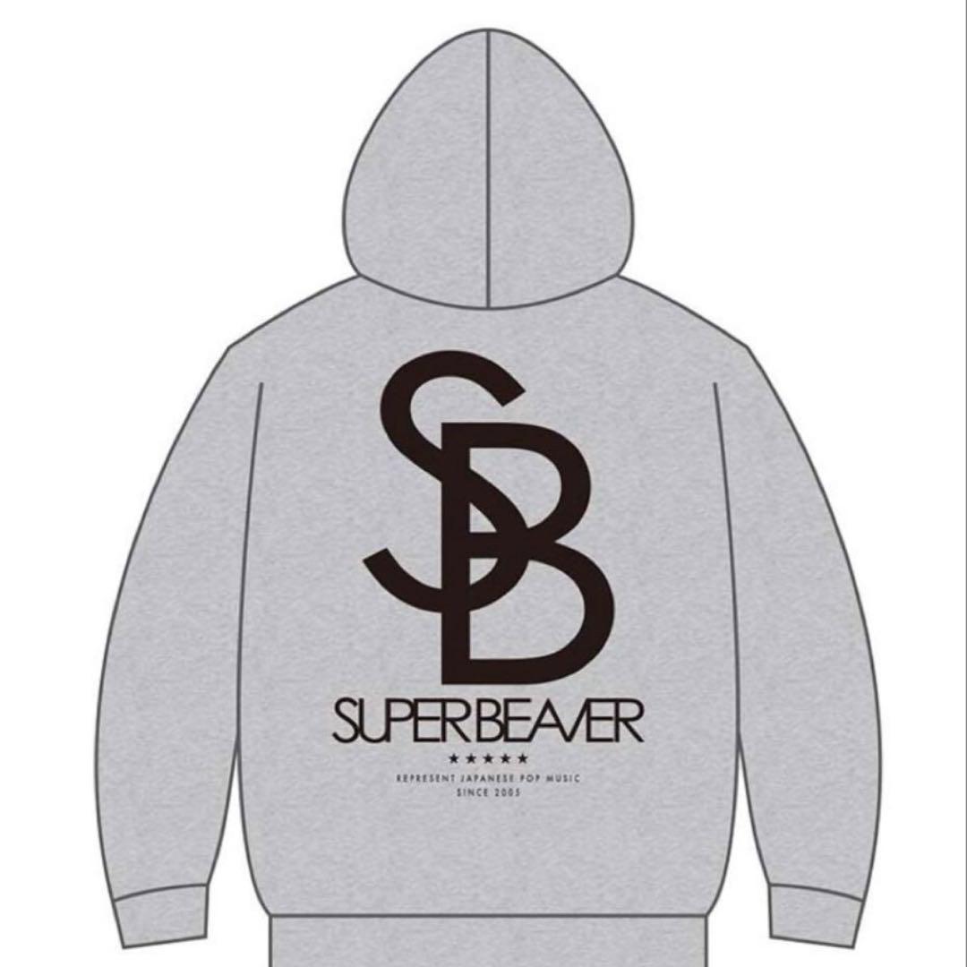 SUPER BEAVER ビックシルエットパーカー アッシュ Lサイズ