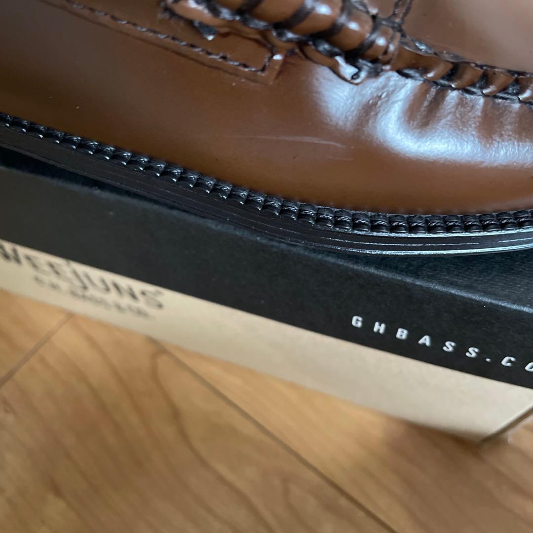 G.H.BASS ジーエイチバス レザーペニーローファー　コニャック22.5㎝