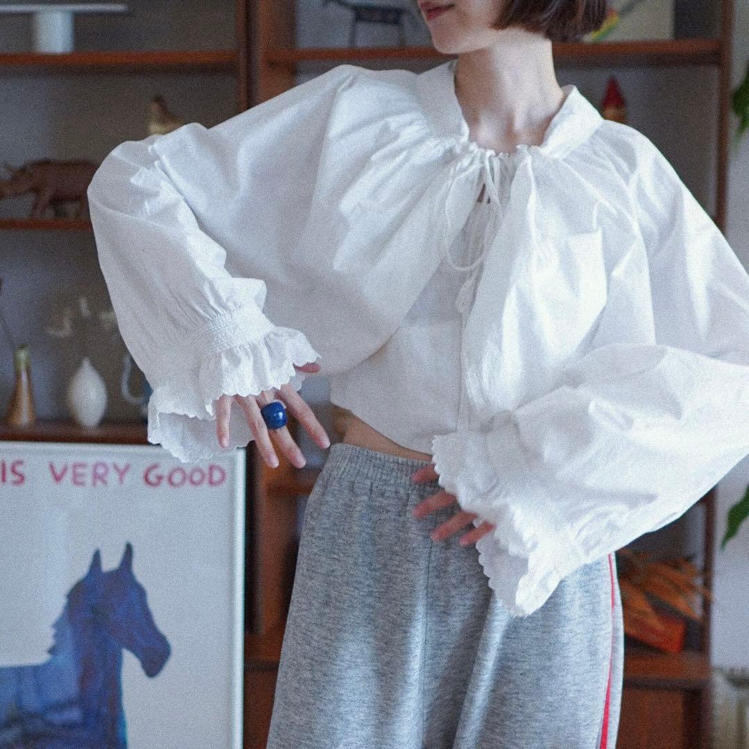 古着屋購入 コットンフリルドロワーズボレロ リメイク 未使用