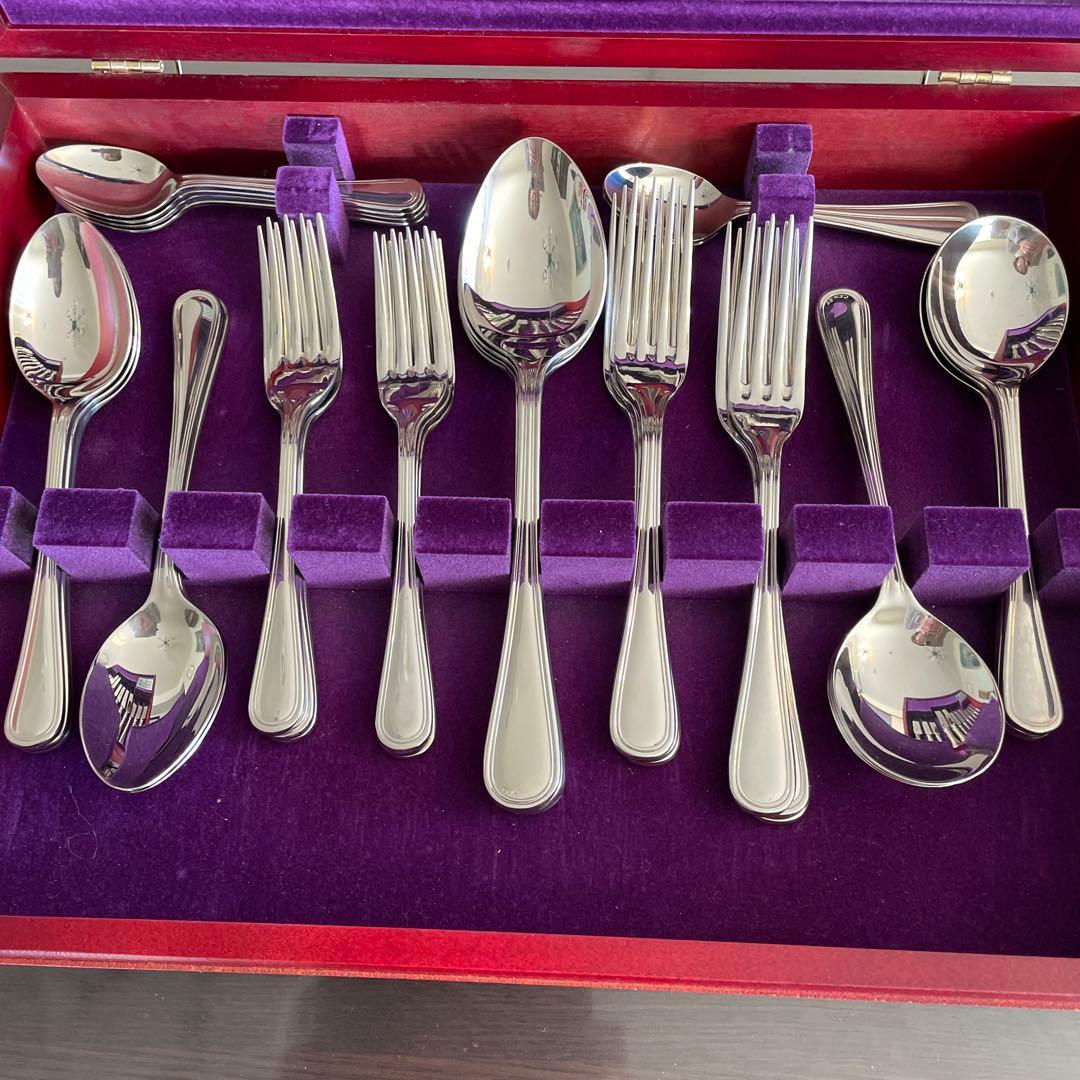 英国製 ジョージバトラー アーサープライス カトラリーセット 47本