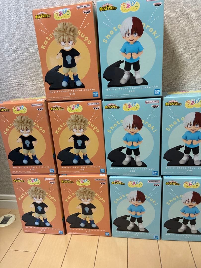 僕のヒーローアカデミア ちあぴこ　ばくごうかつき　とどろきしょうと 10体セット