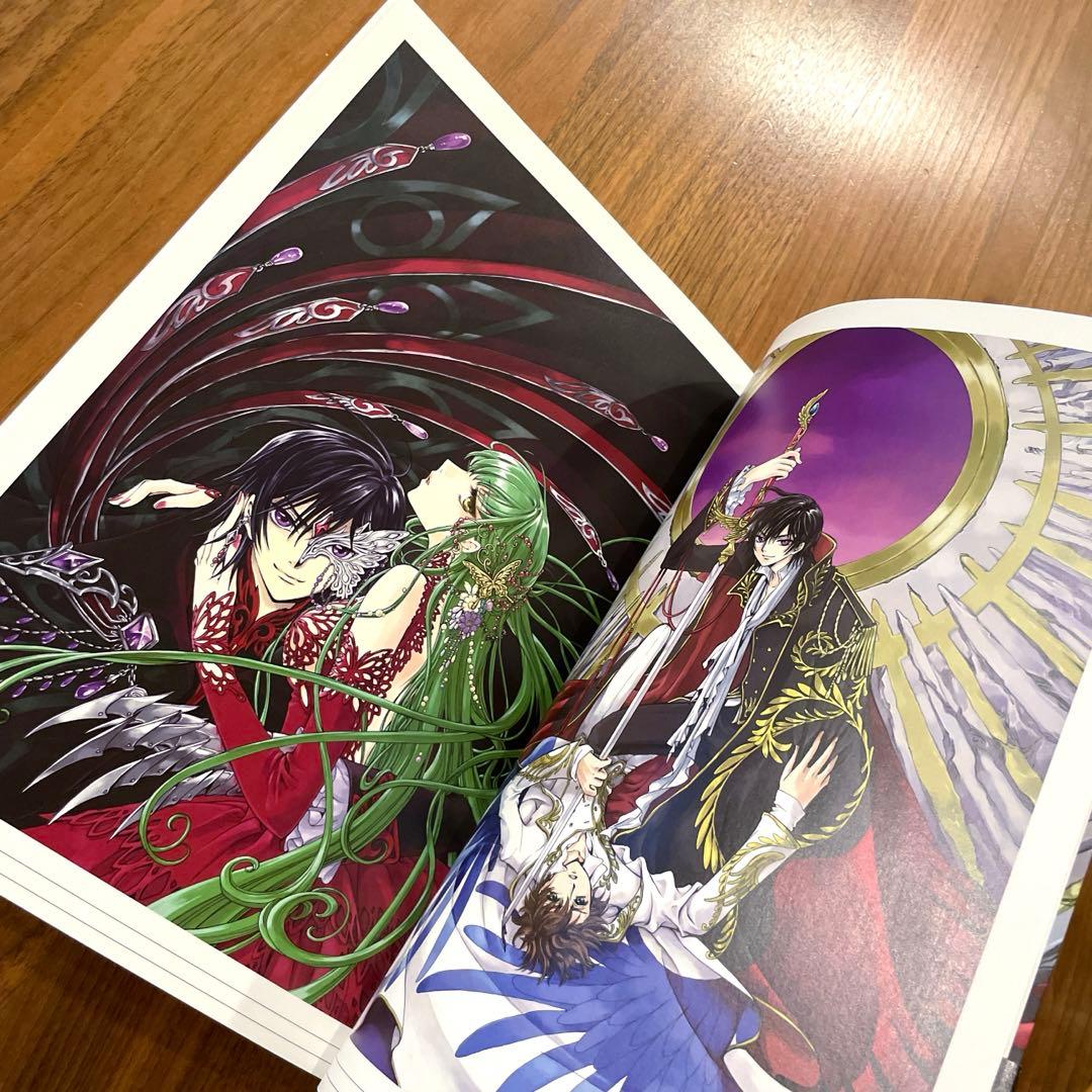 希少 帯付】コードギアス 反逆のルルーシュ CLAMP イラスト集 原画集