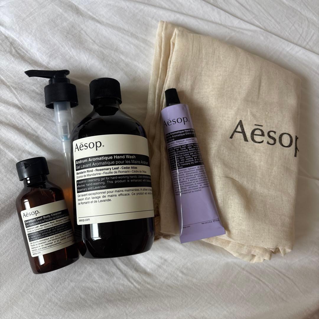 Aesop ハンドクリーム、ボディーウォッシュ、ハンドソープセット Aesop（イソップ） ギフトセット ハンドクリーム ハンドソープ ボディ