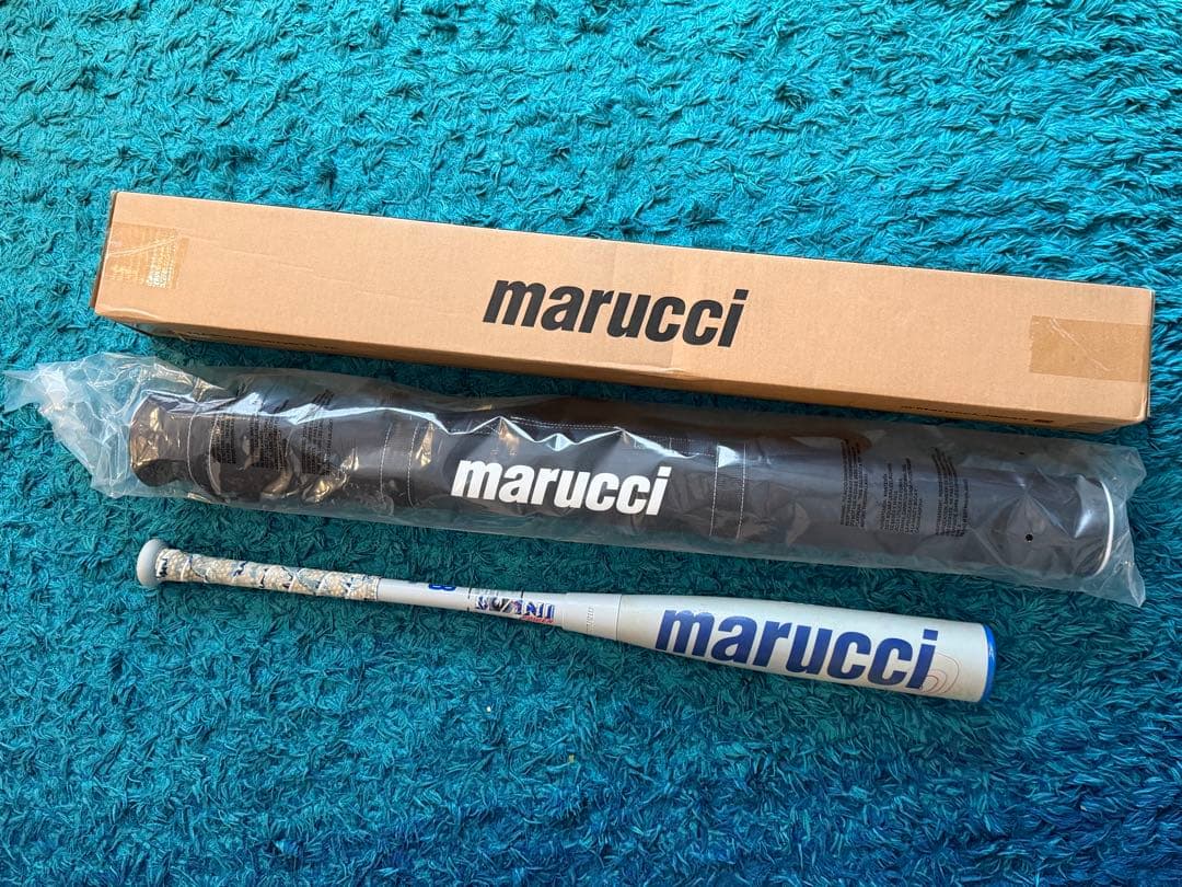 【美品】マルッチ ワニクラッシャー青ワニ 78cm 未使用バットケース付