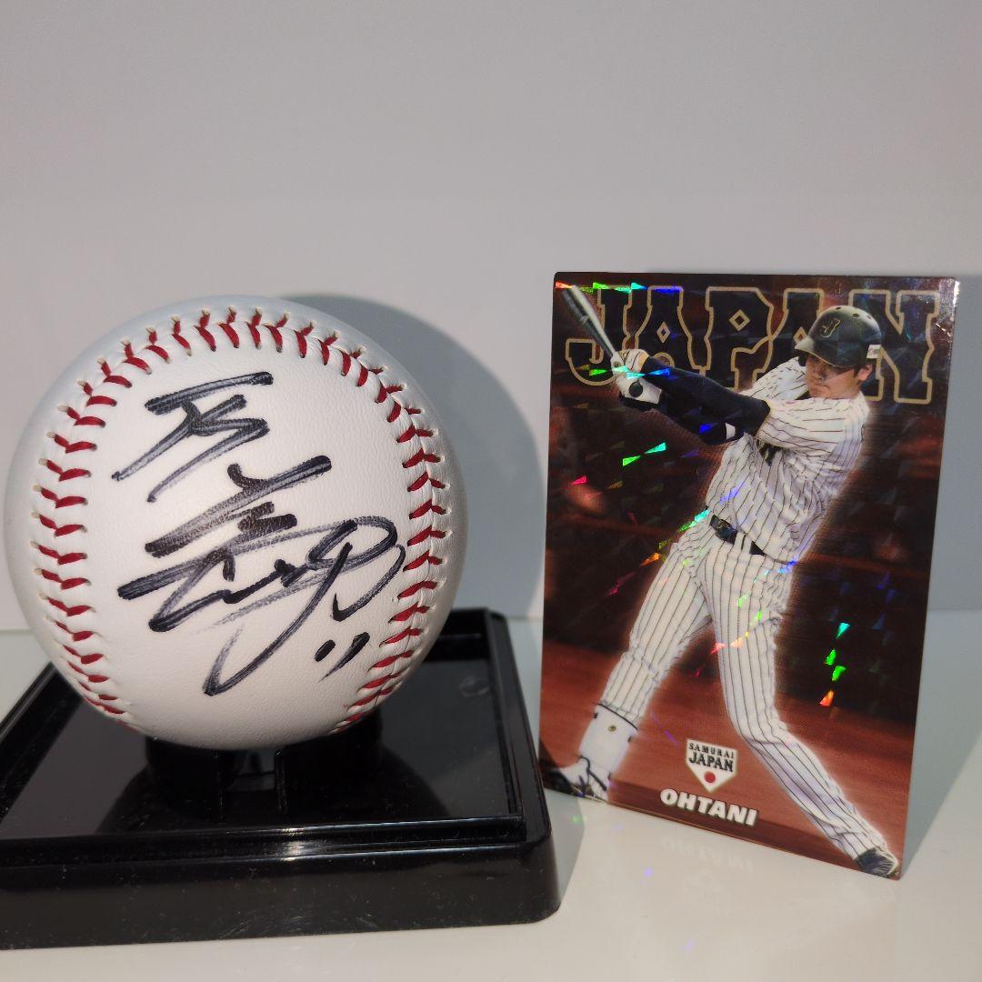 大谷翔平直筆サインボール、侍JAPANカード MLB WORLD BASEBALL CLASSIC 2023 Shohei Otani Autographed WBC Official