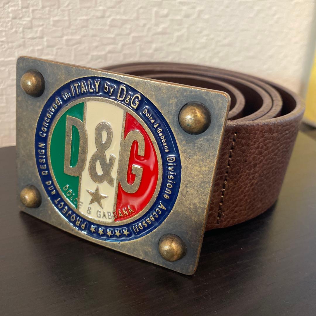 美品 D＆G ドルガバ 男女兼用 革ベルト