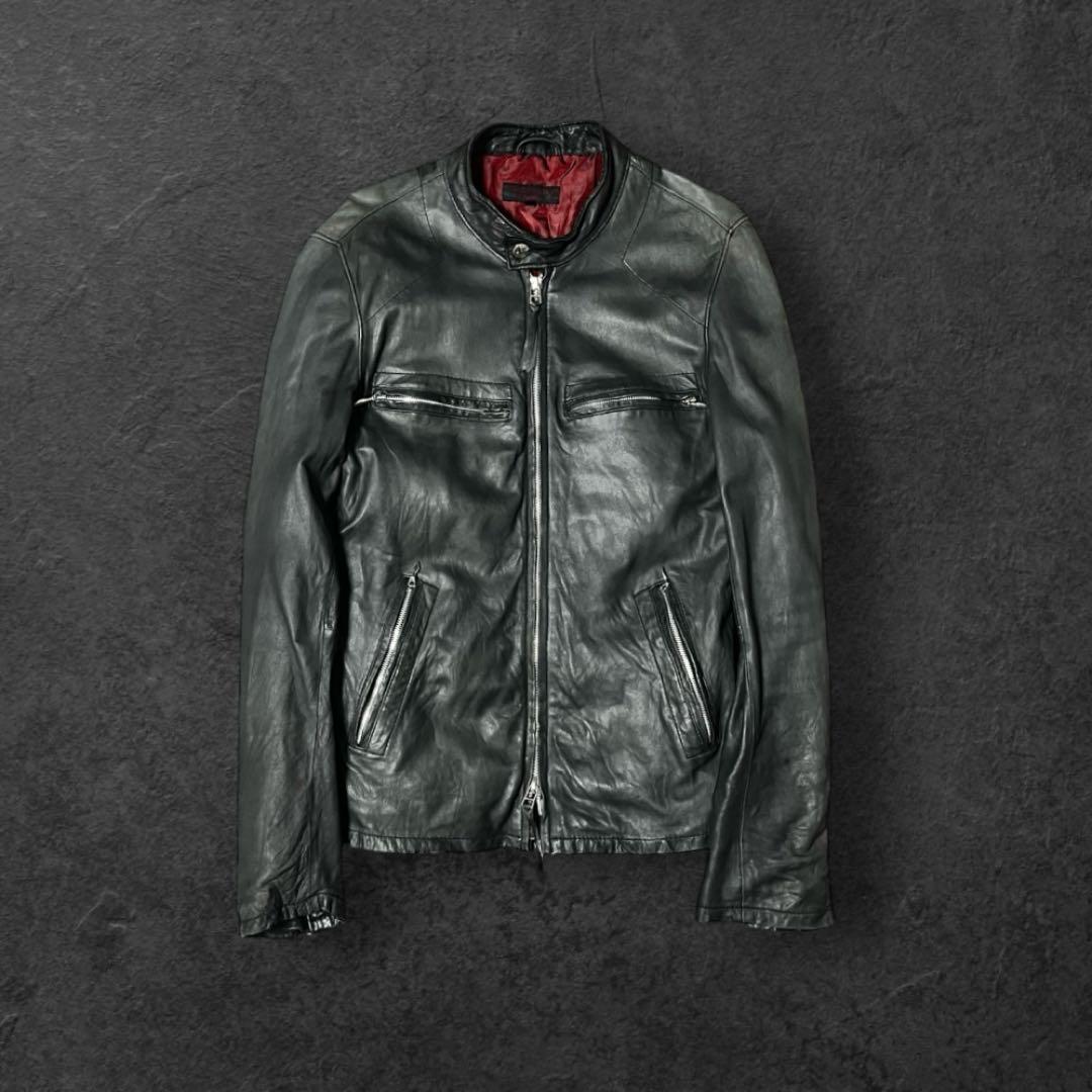 00s RESTART TAILOR ZAZOUS 黒レザージャケット 羊革 ザズー☆REATS TAILOR ZAZOUS☆ライダース 商品詳細