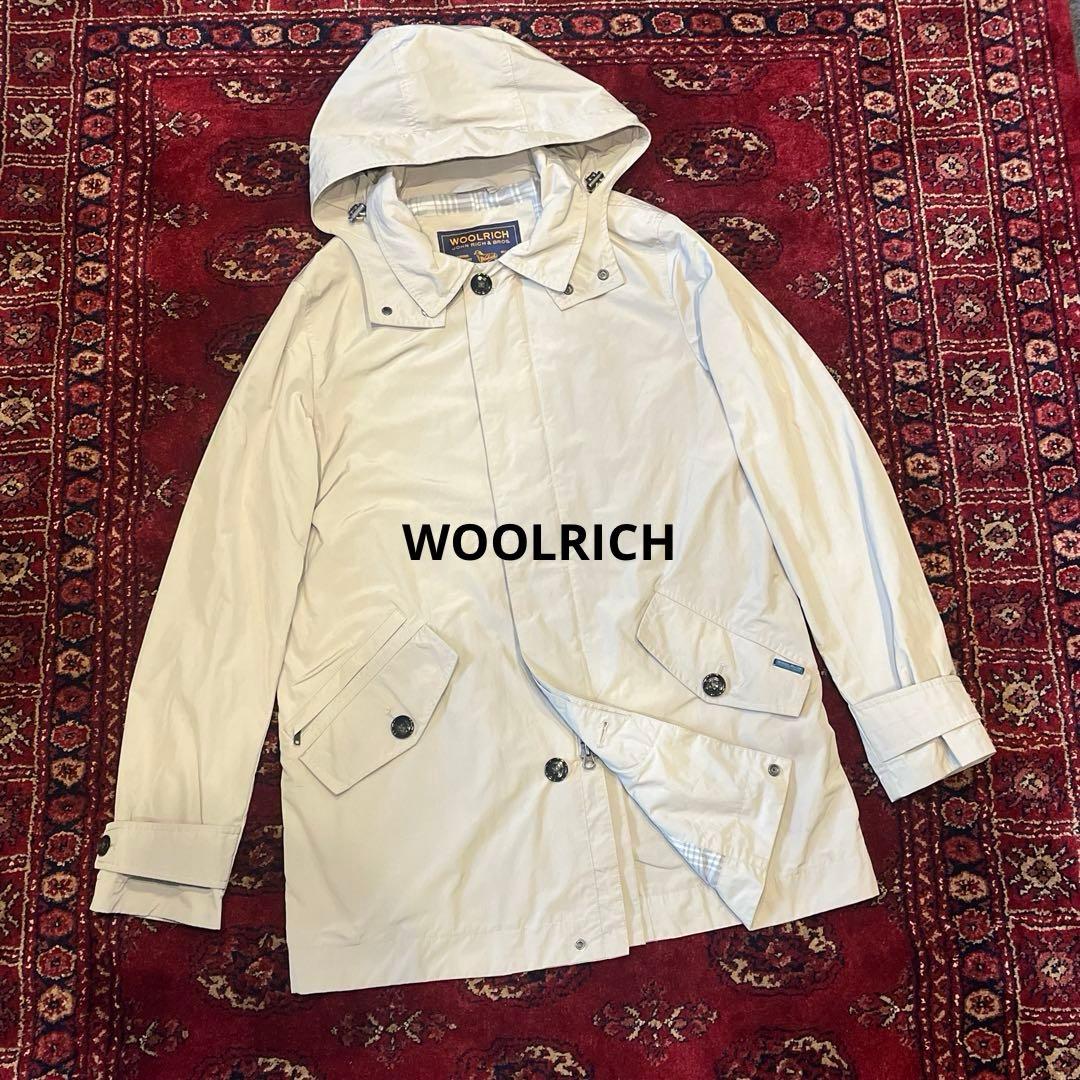 WOOLRICH ウールリッチ フード付きマウンテンパーカー アイボリー　Ｓ WOOLRICH（ウールリッチ）公式オンラインストア