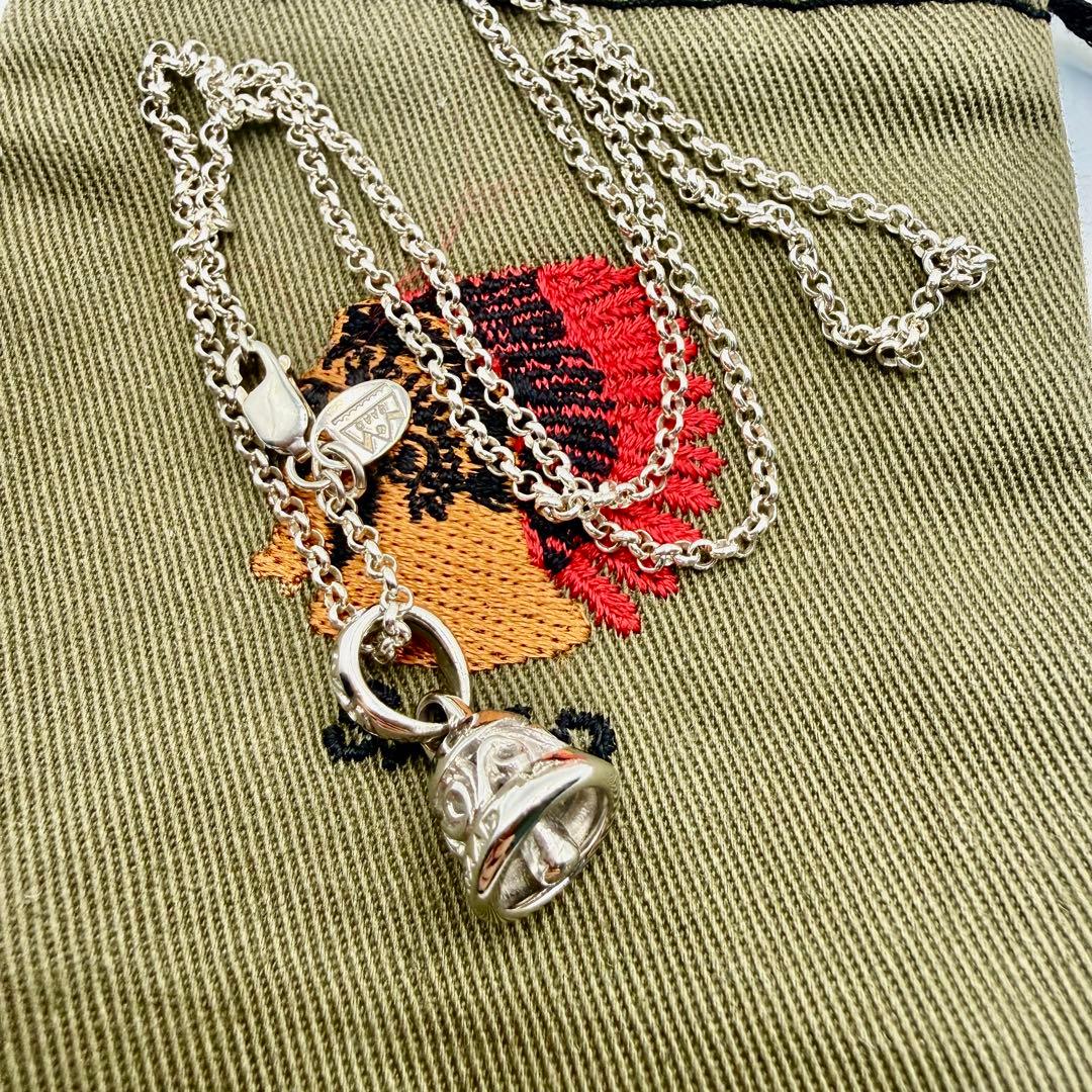 美品　SAAD ベル、甲丸チェーン2.0.mm 44センチ　ネックレスセット