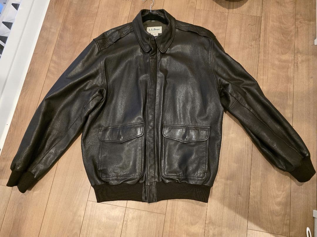 美品 80s USA製 L.L.Bean A-2 フライトジャケットTALON