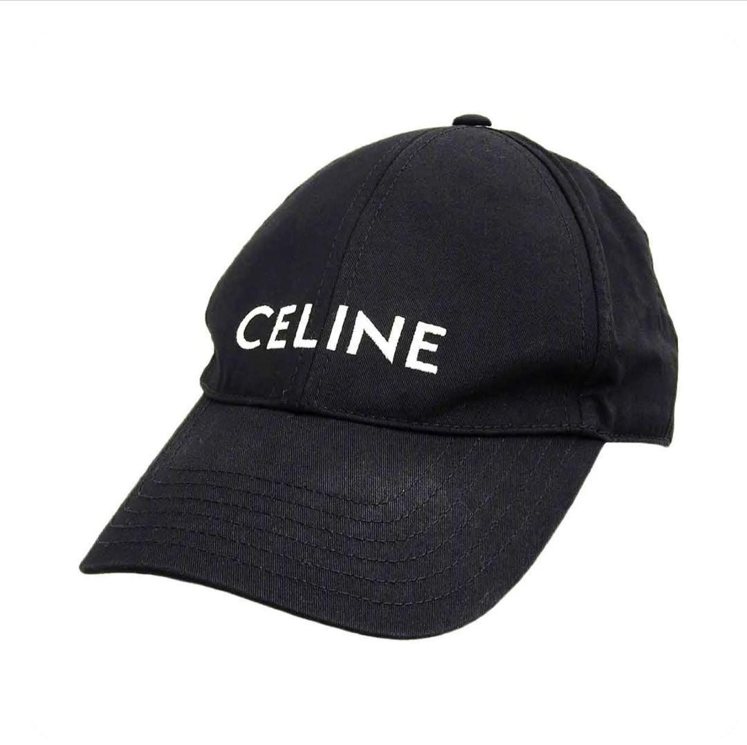 —*—様 CELINE 黒 ベースボールキャップ 美品