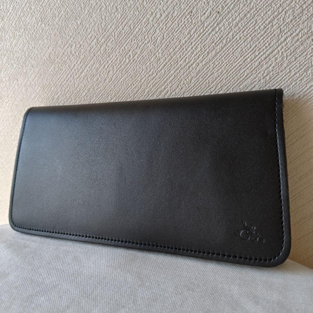 極美品　革蛸謹製台形ロングワレット サードタイプ サドルブラック KAWATAKO 台形ロングワレット サードタイプ / 革蛸 ブライドルレザー