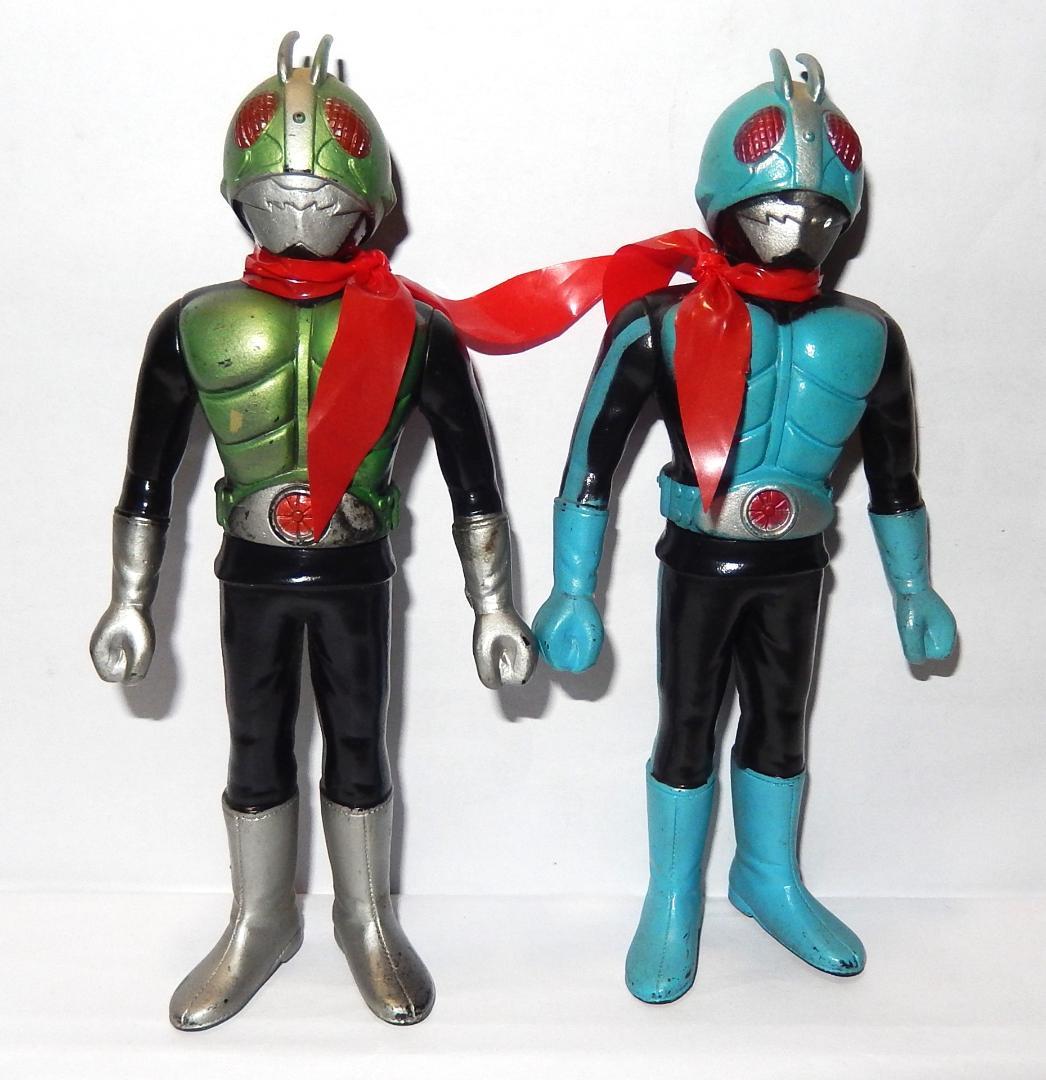 ポピー 仮面ライダー旧1号 2号ソフビセット - メルカリ