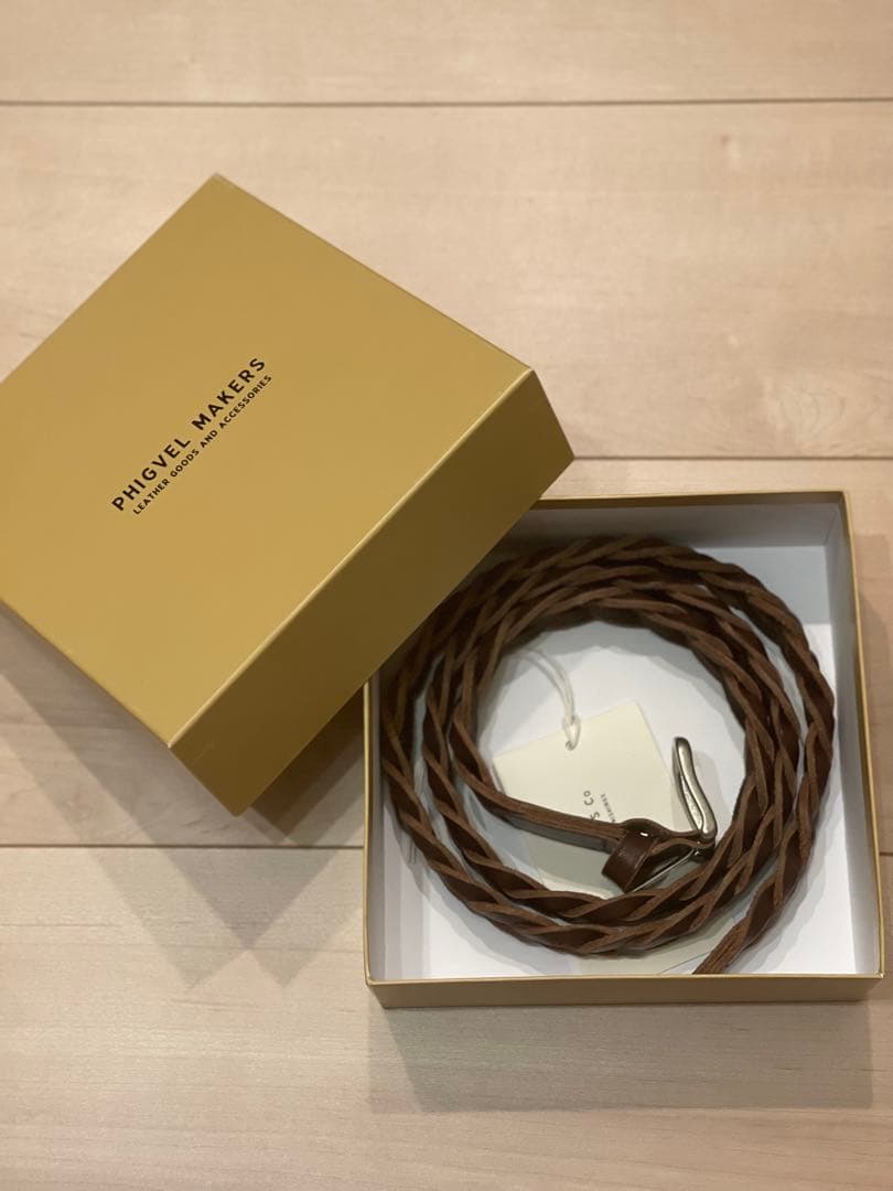 PHIGVEL phigvel フィグベル Leather Mesh Belt