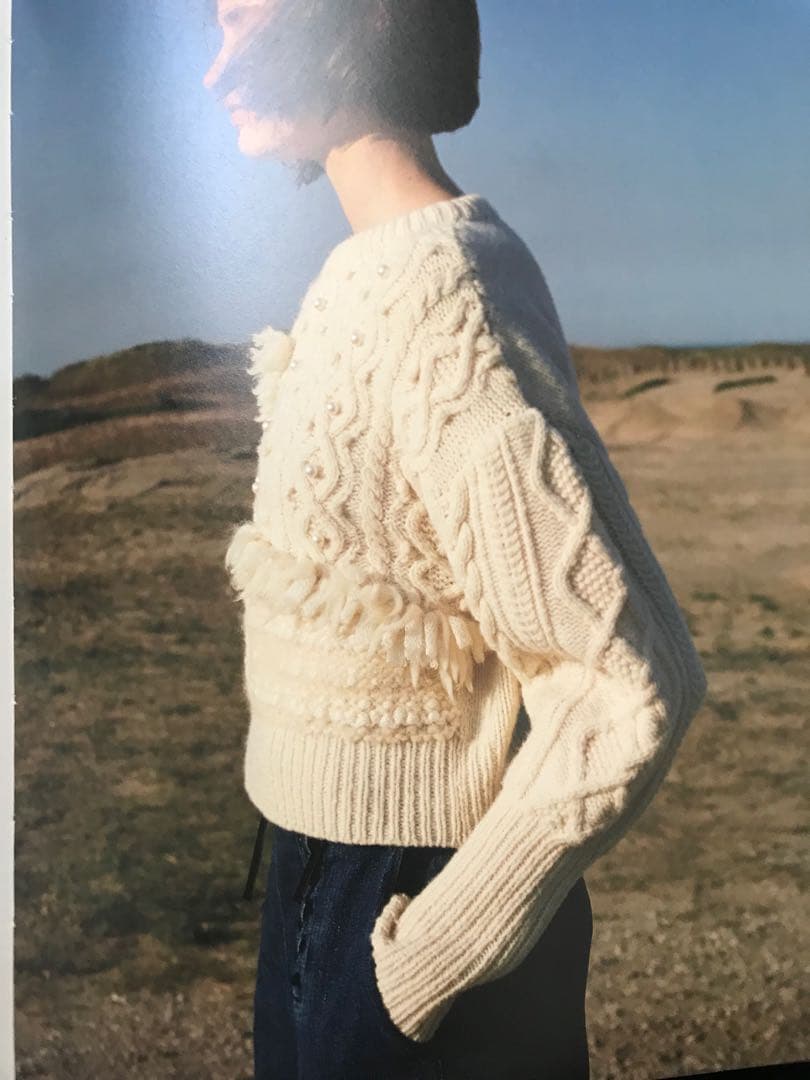 leur logette☆2017aw パール付ざっくりニットセーター