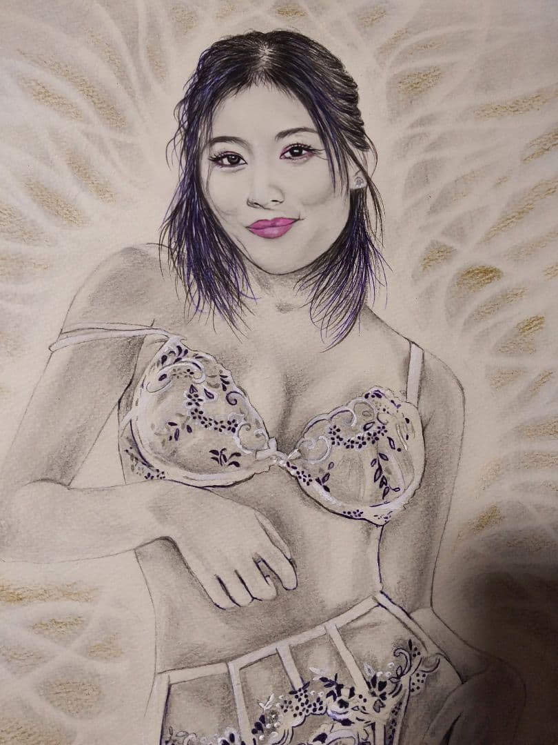 裸婦、美人画、絵画6FしなりS山本英二、真作、額縁、高塚省吾、森本草