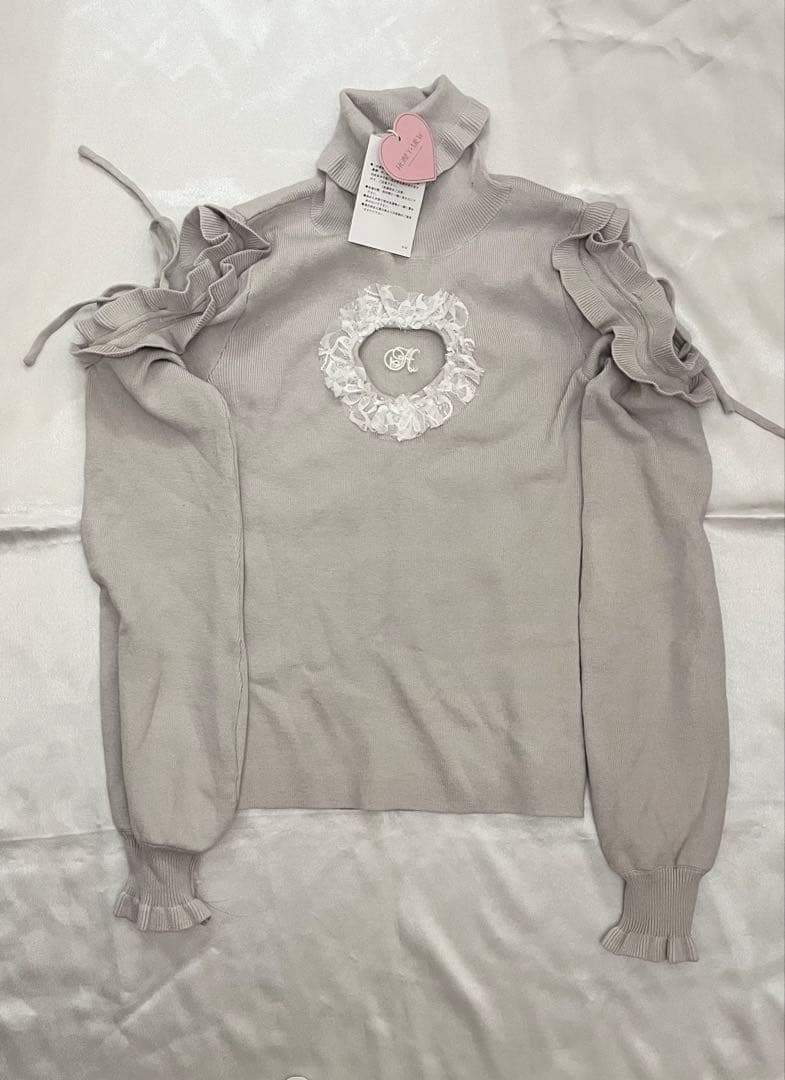 イモ ハートカットタートルニット ハニーミュウ シエルブルー F - メルカリ