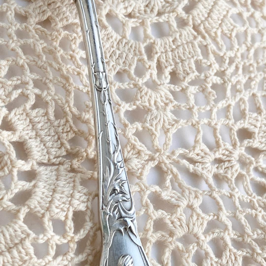 mio様専用【Boulenger/アザミ】フランスアンティーク☆純銀P スプーン