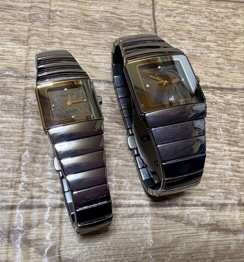 ジャンク品2本 ラドー RADO ダイヤスター チタニウム ハイテックセラミック