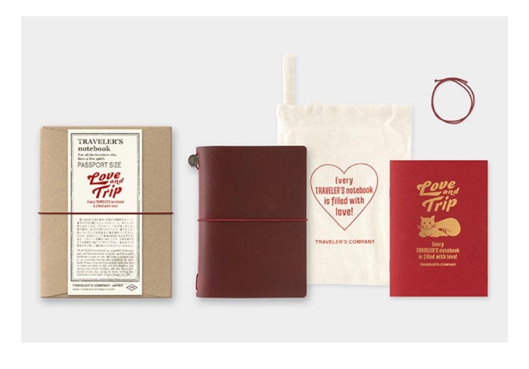 トラベラーズノート LOVE AND TRIP パスポートサイズ レッド Amazon | トラベラーズカンパニー トラベラーズノート パスポート