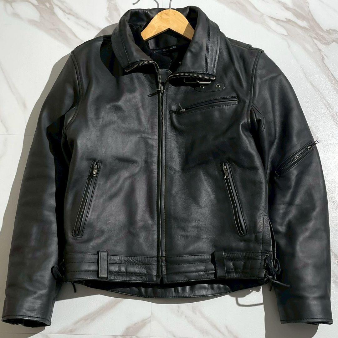 リューグーレザーズ ライダース 牛革 ライナー脱着 G-1 中綿 ブラック XL 楽天市場】【50%OFFクーポン】Liugoo Leathers 本革 立襟シングル