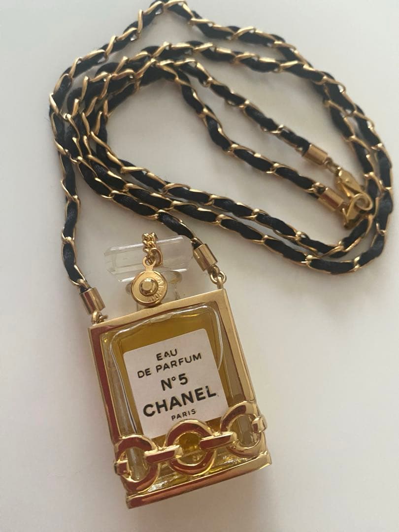 【美品】CHANEL N°5 香水 ネックレス ヴィンテージ ペンダント 稀少