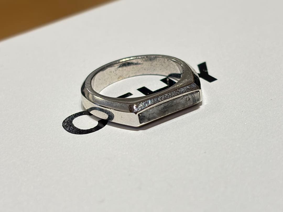 CTHY RING [LARVIKITE] 9号（ピンキー） CTHY RING “LARVIKITE” / “BLACK ONYX” / “RED TIG