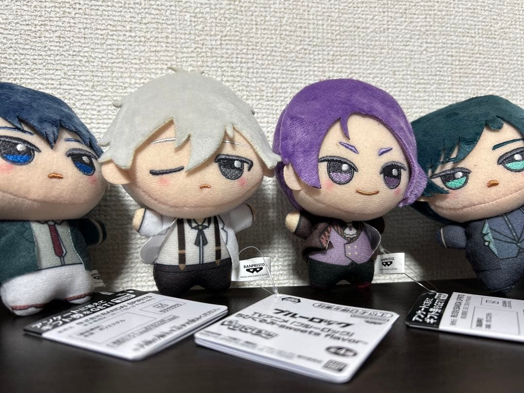 ブルーロック ちびぐるみ 4体セット 糸師 凛 凪 誠士郎 御影 玲王 潔