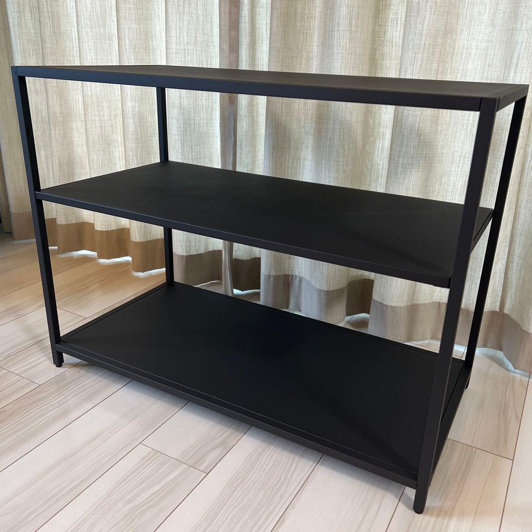 STEEF スチールシェルフ 黒 組み立て品