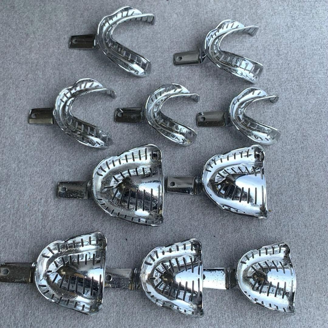 印象トレー　上下顎　10個　シュライネマーカー　無歯顎　歯科