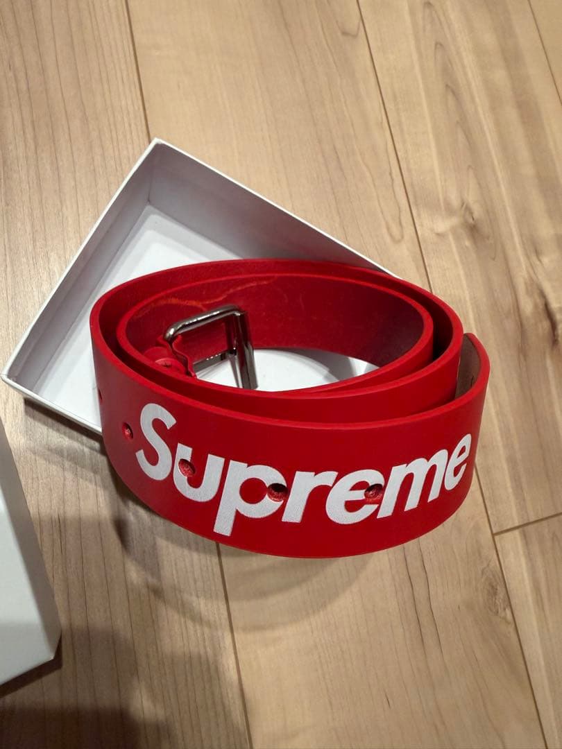 小物 Supreme Repeat Leather Belt RED M Buy Supreme Repeat Leather Belt 'Red' - SS22A47 RED | GOAT