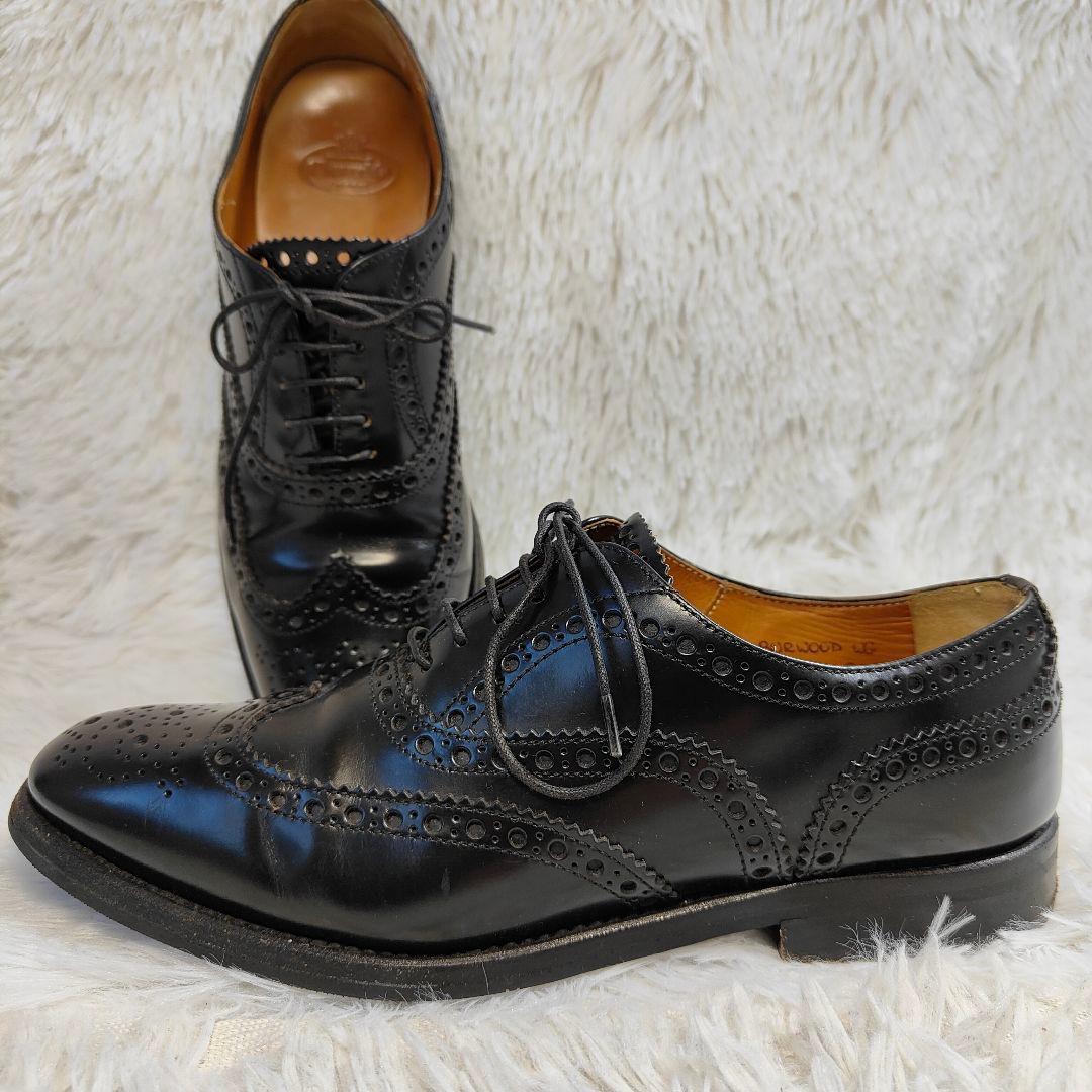 ✨良品✨チャーチ BURWOOD ウイングチップ ビジネスシューズ 34 中古・古着通販】CHURCH'S (チャーチ) BURWOOD/ウイングチップ