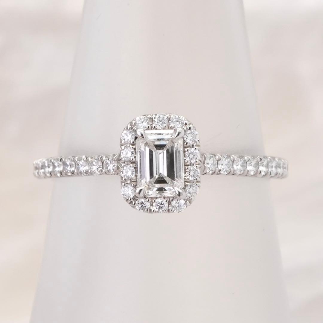 ★Tiffany&Co.★ソレスト エメラルドカット ダイヤリング 定価97万