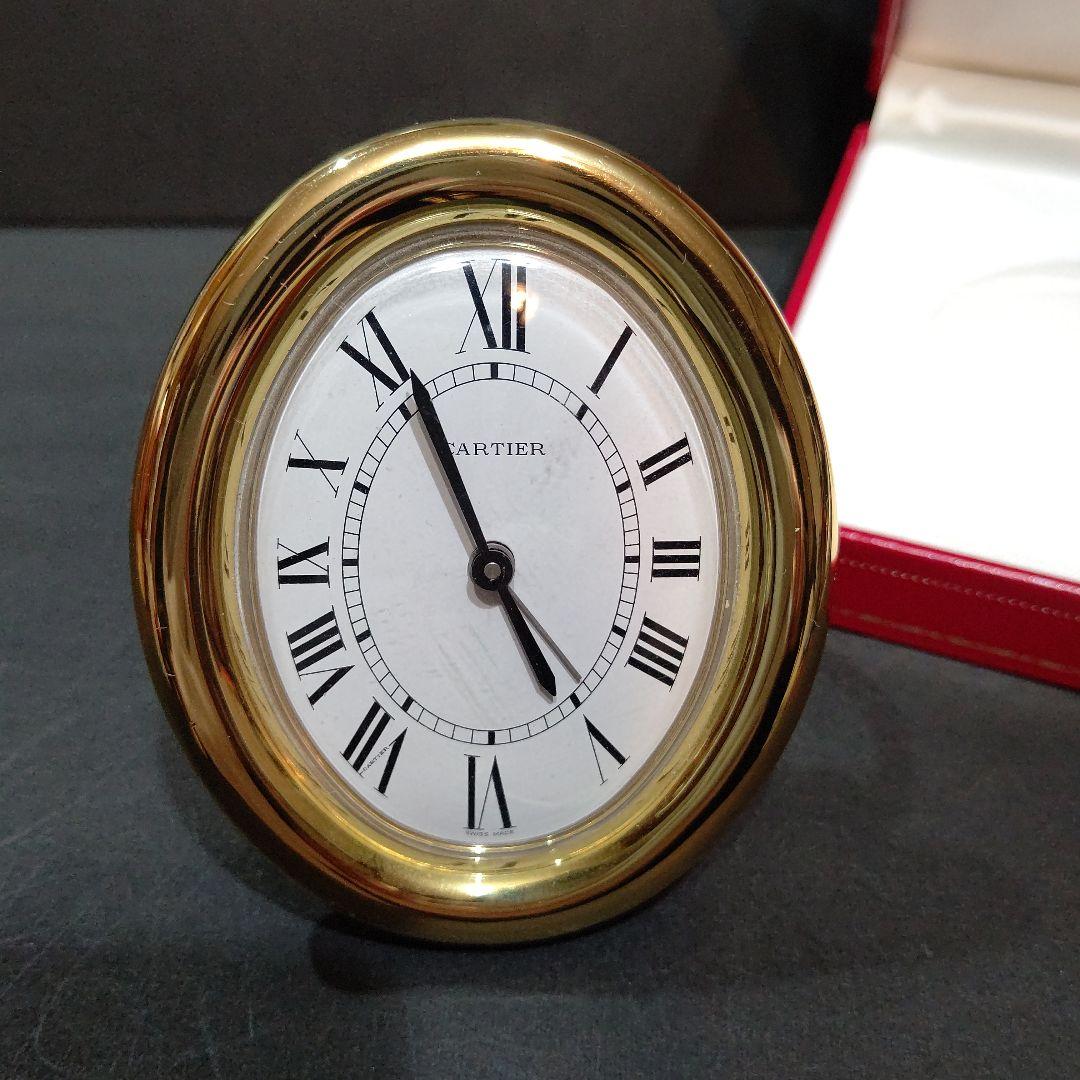 美品 Cartier カルティエ ベニュワール 置き時計　 稼働品