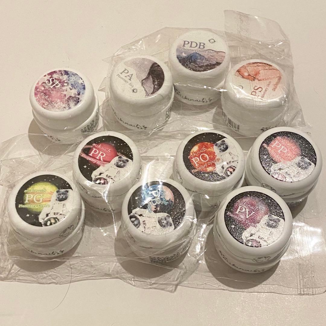 未使用⭐︎ジェルネイルマグネットジェル10個セットミキネイルセルフネイルネイル用品