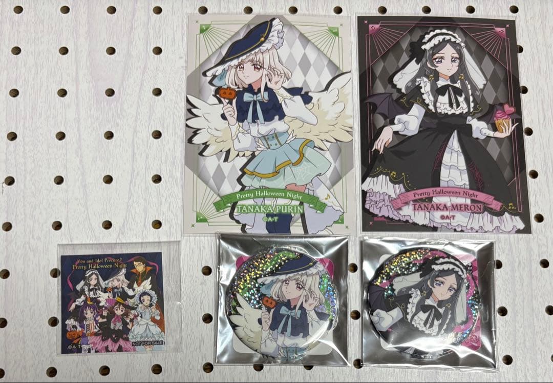 プリキュア キミプリ 田中メロン・田中プリン ハロウィン 缶バッジ