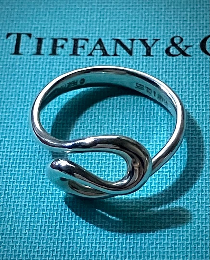 ティファニーTiffany オープンウェーブリング 13号 美品